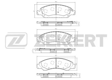 Комплект тормозных колодок ZEKKERT BS-2131