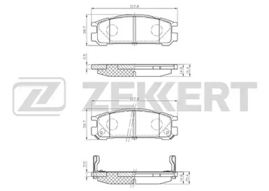 Комплект тормозных колодок ZEKKERT BS-2133