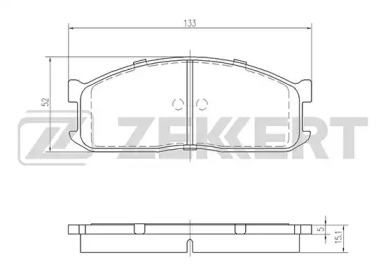 Комплект тормозных колодок ZEKKERT BS-2137