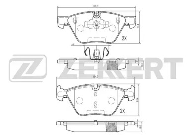 Комплект тормозных колодок ZEKKERT BS-2139