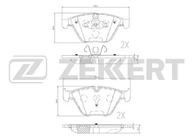 Комплект тормозных колодок ZEKKERT BS-2141