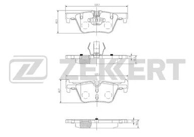 Комплект тормозных колодок ZEKKERT BS-2149