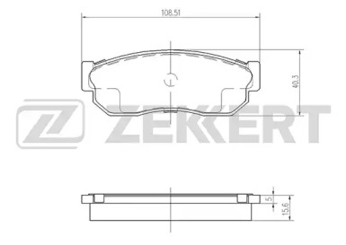 Комплект тормозных колодок ZEKKERT BS-2156