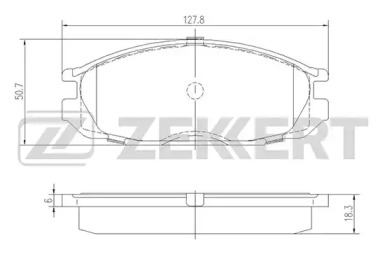 Комплект тормозных колодок ZEKKERT BS-2162