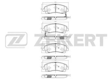 Комплект тормозных колодок ZEKKERT BS-2169