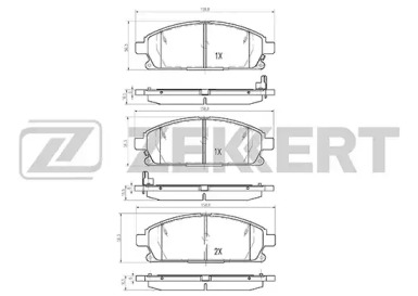 Комплект тормозных колодок ZEKKERT BS-2316