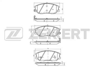 Комплект тормозных колодок ZEKKERT BS-2422