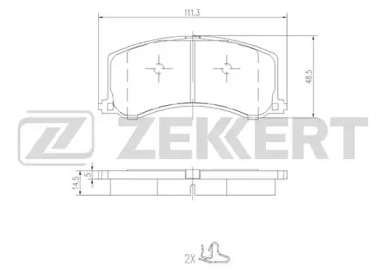 Комплект тормозных колодок ZEKKERT BS-2432