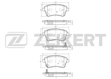 Комплект тормозных колодок ZEKKERT BS-2437