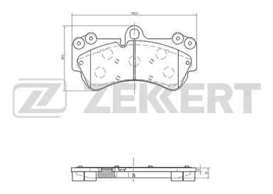 Комплект тормозных колодок ZEKKERT BS-2449