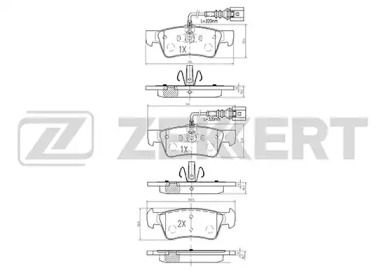 Комплект тормозных колодок ZEKKERT BS-2450