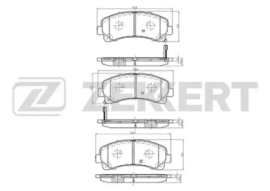 Комплект тормозных колодок ZEKKERT BS-2455