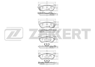 Комплект тормозных колодок ZEKKERT BS-2468