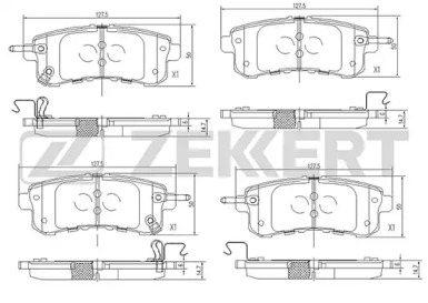 Комплект тормозных колодок ZEKKERT BS-2523