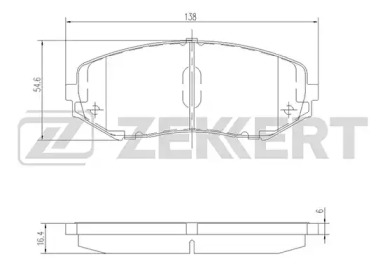 Комплект тормозных колодок ZEKKERT BS-2620