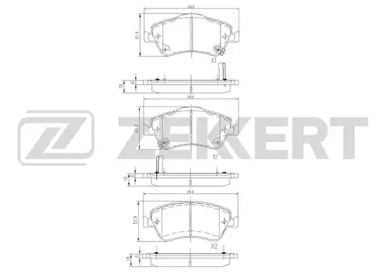 Комплект тормозных колодок ZEKKERT BS-2820