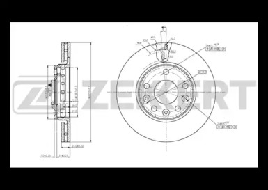 Тормозной диск ZEKKERT BS-5001