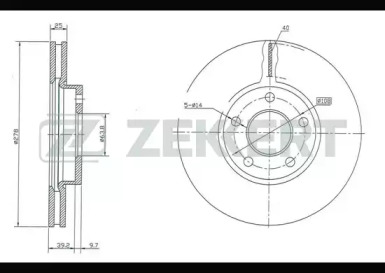 Тормозной диск ZEKKERT BS-5005