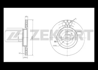 Тормозной диск ZEKKERT BS-5011