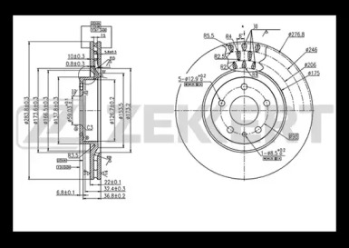 Тормозной диск ZEKKERT BS-5014