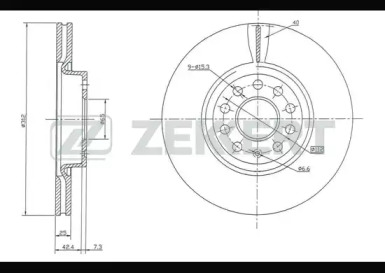 Тормозной диск ZEKKERT BS-5016