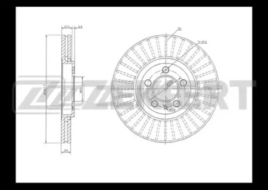 Тормозной диск ZEKKERT BS-5030