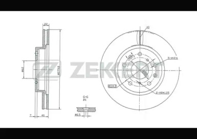 Тормозной диск ZEKKERT BS-5045