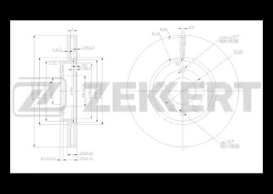 Тормозной диск ZEKKERT BS-5051