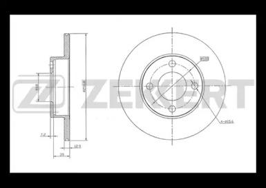Тормозной диск ZEKKERT BS-5071