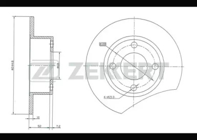 Тормозной диск ZEKKERT BS-5076