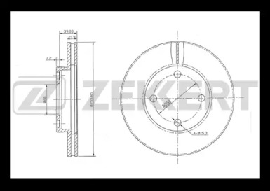 Тормозной диск ZEKKERT BS-5077