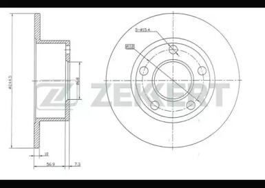 Тормозной диск ZEKKERT BS-5080