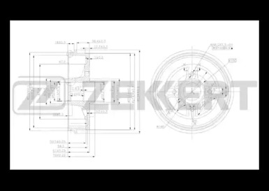 Тормозный барабан ZEKKERT BS-5090