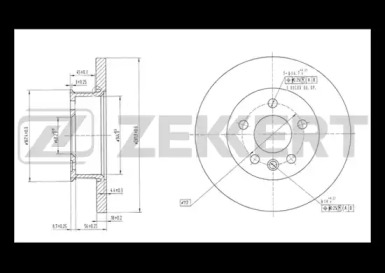 Тормозной диск ZEKKERT BS-5095