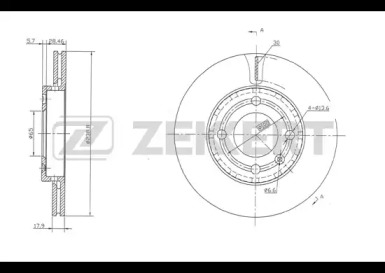 Тормозной диск ZEKKERT BS-5127