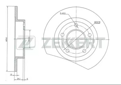 Тормозной диск ZEKKERT BS-5150