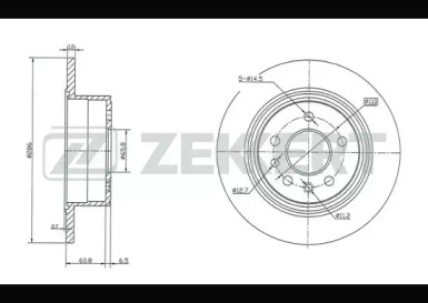 Тормозной диск ZEKKERT BS-5159