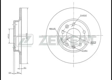 Тормозной диск ZEKKERT BS-5161