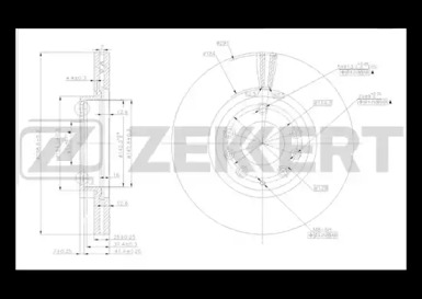 Тормозной диск ZEKKERT BS-5162