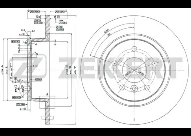 Тормозной диск ZEKKERT BS-5165