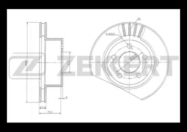 Тормозной диск ZEKKERT BS-5184