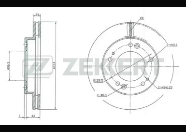 Тормозной диск ZEKKERT BS-5191