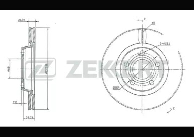 Тормозной диск ZEKKERT BS-5195