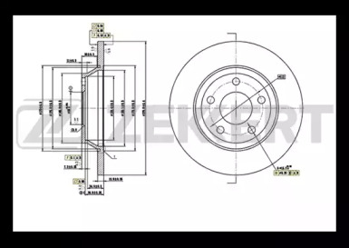 Тормозной диск ZEKKERT BS-5196