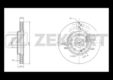 Тормозной диск ZEKKERT BS-5201