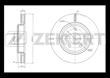 Тормозной диск ZEKKERT BS-5203