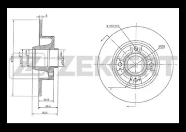 Тормозной диск ZEKKERT BS-5232