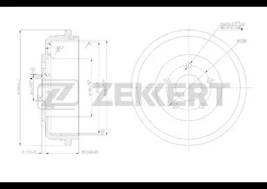 Тормозный барабан ZEKKERT BS-5233