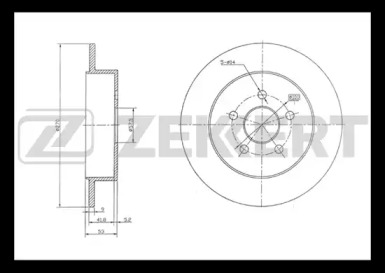 Тормозной диск ZEKKERT BS-5240