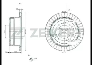 Тормозной диск ZEKKERT BS-5242